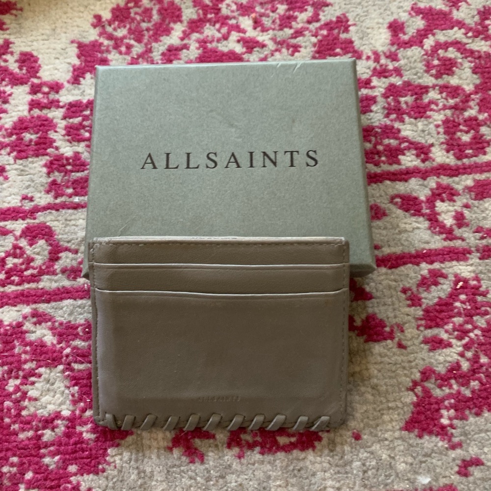 Grey Allsaints Card Case